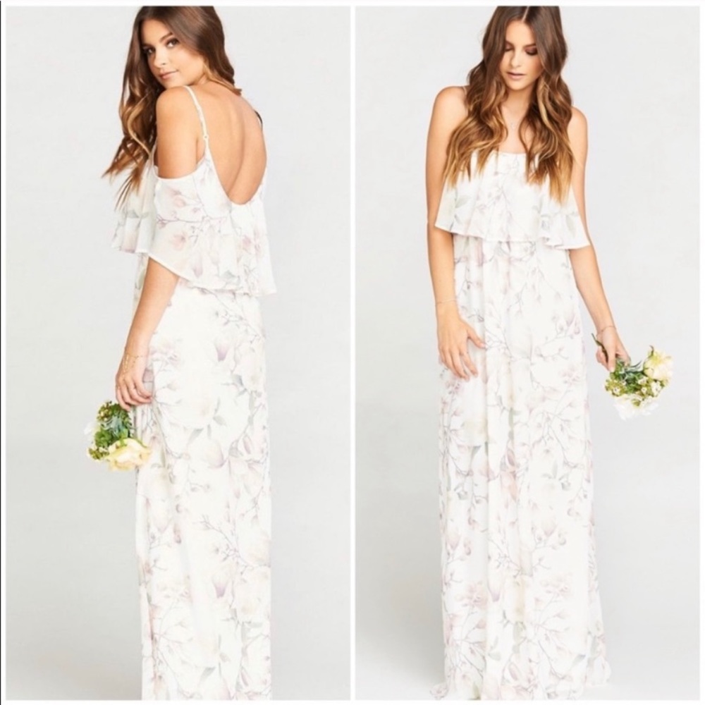Show Me Your Mumu Caitlin Ruffle Maxi Dress Size XL